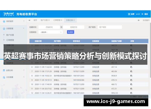 英超赛事市场营销策略分析与创新模式探讨 英超赛事市场营销策略分析与创新模式探讨